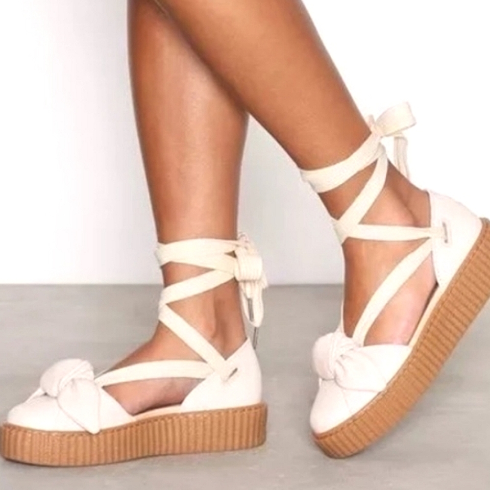 Fenty by Rihanna Puma Collaboration Bow Creeper Platform Espedrilles size 8.5